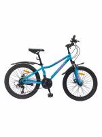Велосипед подростковый женский горный 24" ACID Q 245 D рама 13" светло-синий розовый