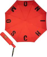 Зонт складной Moschino 8911-OCC M logo Red