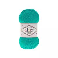 Пряжа Alize Cotton gold hobby, 55 % хлопок, 45 % акрил, 50 г, 165 м, 5 шт., 610 нефритовый 165 м