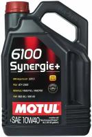 Полусинтетическое моторное масло Motul 6100 Synergie+ 10W40, 4 л