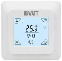 Терморегулятор с ЖК-дисплеем и сенсорными кнопками IQ THERMOSTAT TS (white)