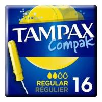 Тампоны с аппликатором Tampax Compak Регуляр Duo, 16 шт Tampax 1163529