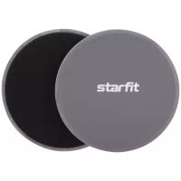 Слайдеры для фитнеса Starfit Fs-101, серый/черный