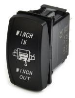 Кнопка управления лебедкой WINCH IN-OUT Led (On-Off-On) синяя подсветка