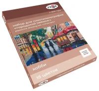 Набор для пластилинографии Гамма "Хобби. Городской пейзаж", 15 цветов, 390г, мастер-класс, стек