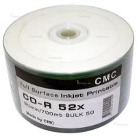 Диски CMC CD-R80 Bulk (50 шт.) 700Mb 52x Full Ink Print (41144)
