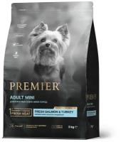 Premier Dog Adult Mini сухой корм для взрослых собак мини пород Лосось и индейка, 3 кг