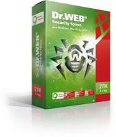 Антивирус Dr.Web Security Space 2 ПК 1 год Box bhw-b-12m-2-a3