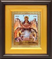 Икона Божией Матери "Живоносный Источник", широкий киот 16,5*18,5 см