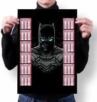Календарь BUGRIKSHOP настенный принт А4 "Бэтмен, The Batman" - BМ0006