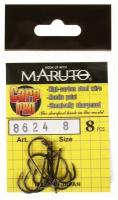 Крючки карповые Maruto 8624, цвет BN, № 8 Carp Pro, 8 шт. 9680704