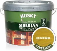 HUSKY SIBERIAN Эко-Лазурь для дерева полуматовая калужница(2.5л)