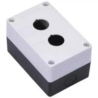 Пост кнопочный 2-м КП-101 d22мм с кабел. вводом для устройств сигнализации и управления пластик. бел. 25502DEK DEKraft