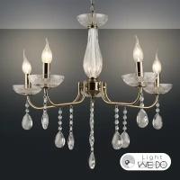 Люстра потолочная подвесная хрустальная классика WEDO LIGHT 5 ламп 15 кв. метров