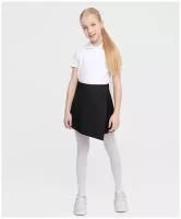 Школьная юбка-шорты Button Blue, размер 164, черный