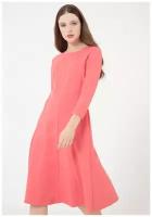 Платье женское миди Беймена МадаМ Т Караллового цвета 42 размера