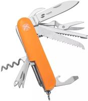 Нож перочинный Stinger, 89 мм, 15 функций, материал рукояти: АБС-пластик (оранжевый), FK-K5011ALL