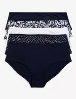 Marks and spencer трусы женские Low Rise Shorts UK16 Navy Mix