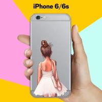 Силиконовый чехол на Apple iPhone 6/6s Балерина / для Эпл Айфон 6/6с