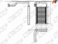 Радиатор Отопителя Салона Hyundai Solaris/Kia Rio 10- Sat арт. ST-HNS1-395-0