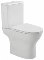 Унитаз-компакт безободковый BelBagno Lounge BB045CPR/BB045/051SC с сиденьем