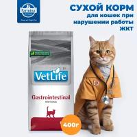 Сухой диетический корм для кошек при проблемах с ЖКТ Farmina Vet life Gastrointestinal 400 г