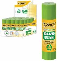 Клей-карандаш BIC "ECOlutions" 36 г, с ароматом яблока, 9192541, 2 шт