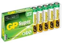 Батарея GP Super Alkaline 24A LR03 AAA (10шт)