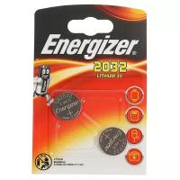 Батарейка литиевая Energizer, CR2032-2BL, 3В, блистер, 2 шт