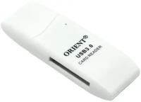 Картридер Orient CR-017W usb 3.0 SDXC, SD, UHS-1, SDHC, microSD-TF - белый