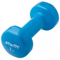 Гантель виниловая StarFit DB-101 3 кг синяя