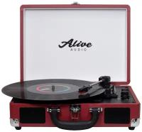 Виниловый проигрыватель Alive Audio GLAM Cherry c Bluetooth