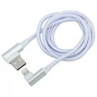 Кабель ARNEZI USB - Lightning (угловой), 1 м, белый