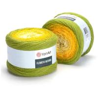 Пряжа Yarnart Flowers Merino салат-желтый (549), 25%шерсть/75%акрил, 590м, 225г, 1шт