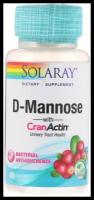 Solaray D-Mannose с CranActin для здоровья мочевыводящих путей 60 капсул