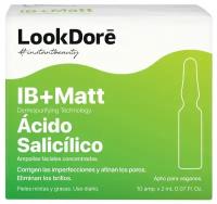 Концентрированная сыворотка,LookDore, Ib matt ampoule anti-imperfections salicylic, в ампулах для проблемной кожи лица, 10х2 мл