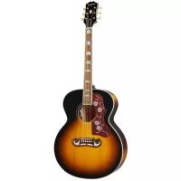 EPIPHONE J-200 Aged Vintage Sunburst электроакустическая гитара, цвет санбёрст