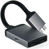 Адаптер Satechi Type-C Dual HDMI ST-TCDHAM (Space Grey)