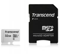 Карта памяти Transcend 300S microSDHC 32Gb UHS-I Cl10 +ад, TS32GUSD300S-A