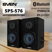 Колонки 2.0 Sven SPS-576 Bluetooth черный (SV-021269)