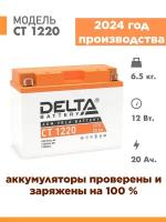 Аккумулятор для мототехники Delta CT 1220 (12V / 20Ah) (Y50-N18L-A3, YTX24HL-BS, YTX24HL)