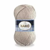 Пряжа Sport wool Nako, льняной - 2167, 25% шерсть, 75% премиум акрил, 5 мотков, 100 г., 120 м