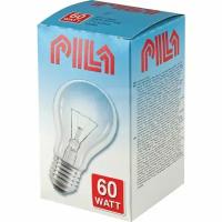 Лампа накаливания A55 60W Philips Pila E27 прозрачная (5 штук)