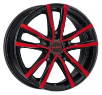 Литые колесные диски MAK MILANO Black and Red 6.5x16 5x112 ET45 D76 Чёрный с красной лицевой частью (F6560MIBR45VK2)