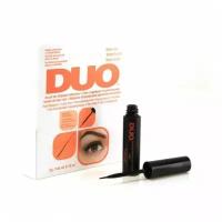 Клей для накладных ресниц с витаминами черный с кистью / Duo Brush On Dark Adhesive 5 г