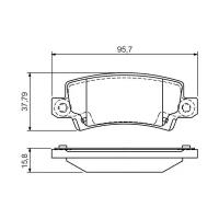 Дисковые колодки BOSCH 0986495072