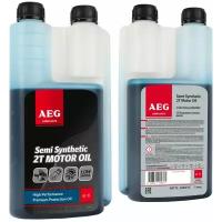 AEG BLUE 2T Motor Oil API TC Масло2Т п/с дозатор.1л