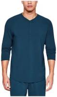 Футболка Under Armour Recovery Sleepwear Elite 3/4 Henley-BLU Мужчины 1318348-489 SM