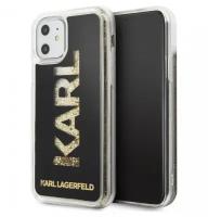 Чехол CG Mobile Karl Lagerfeld Liquid Glitter Karl logo Hard для iPhone 11