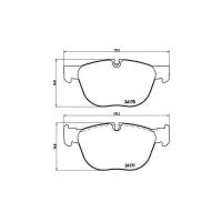 Колодки тормозные BMW X5 E70 07-/X6 E71 08- передние